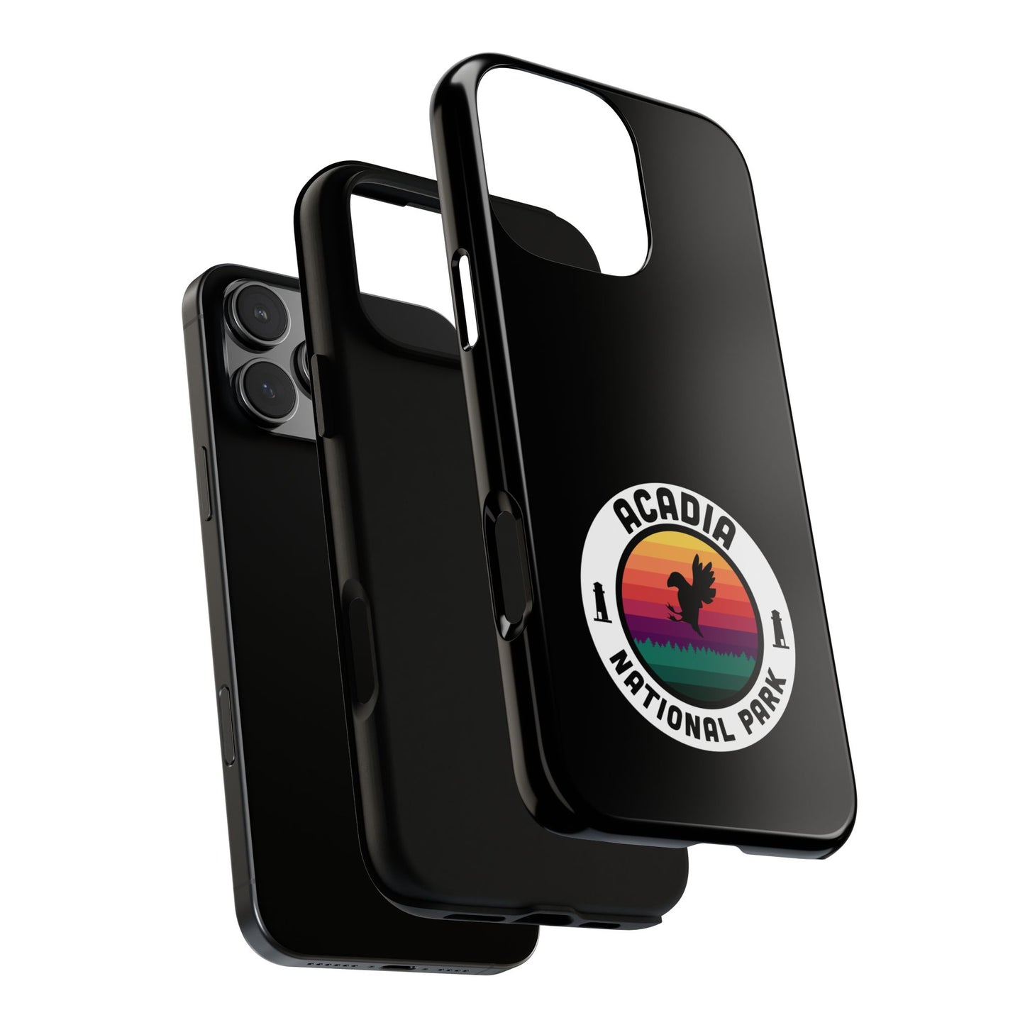Acadia National Park Phone Case - Round Emblem Design