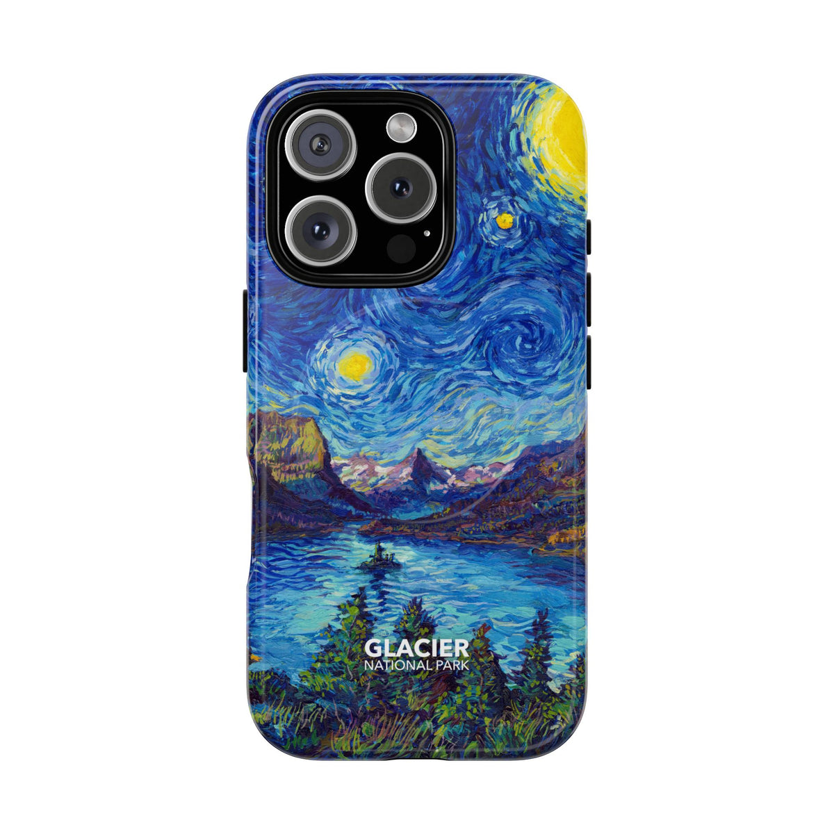 Glacier National Park iPhone Case with MagSafe - Starry Night