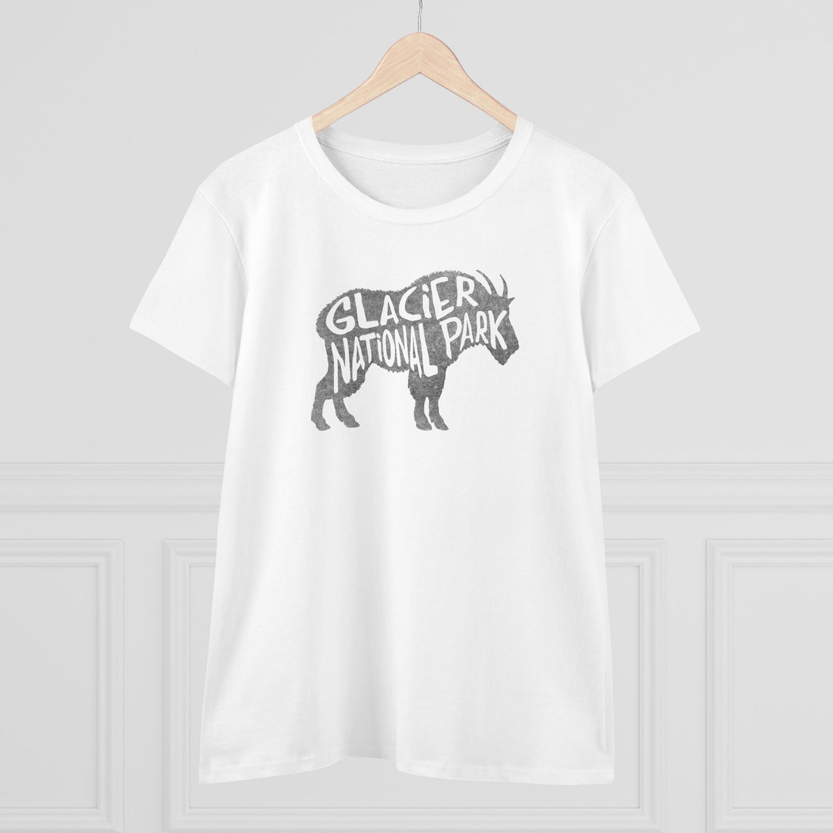 Glacier National Park Women's T-Shirt - Mountain Goat