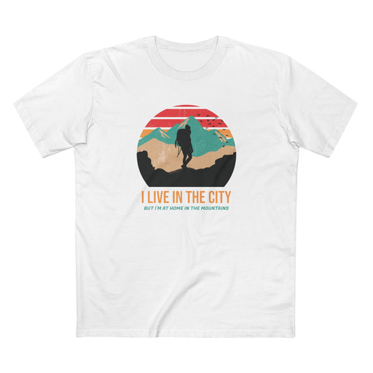 At Home in the Mountains T-Shirt in White