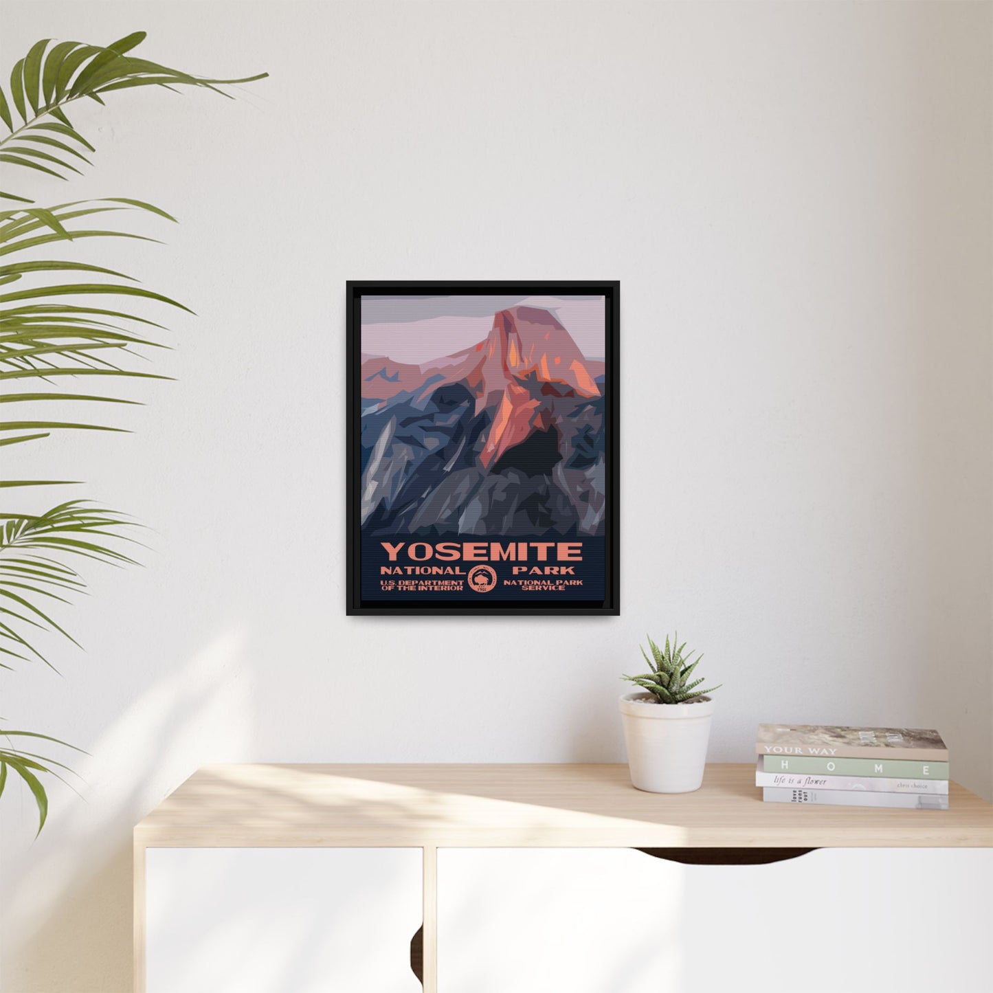 Yosemite National Park Framed Canvas - WPA Poster