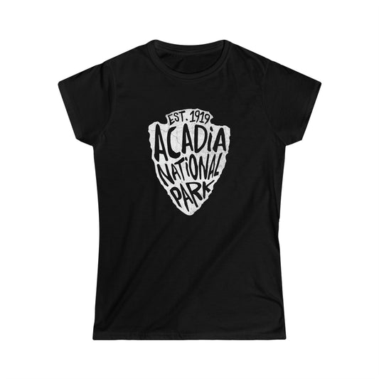 Acadia National Park Women's T-Shirt - Arrowhead Design