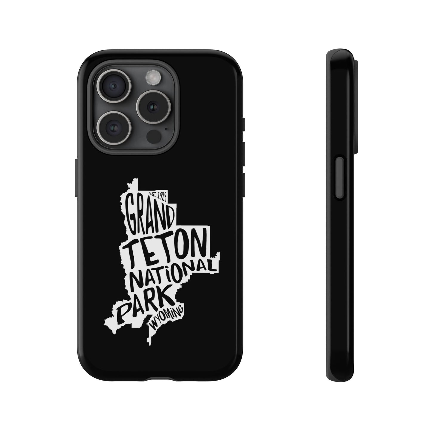 Grand Teton National Park Phone Case - Map Design