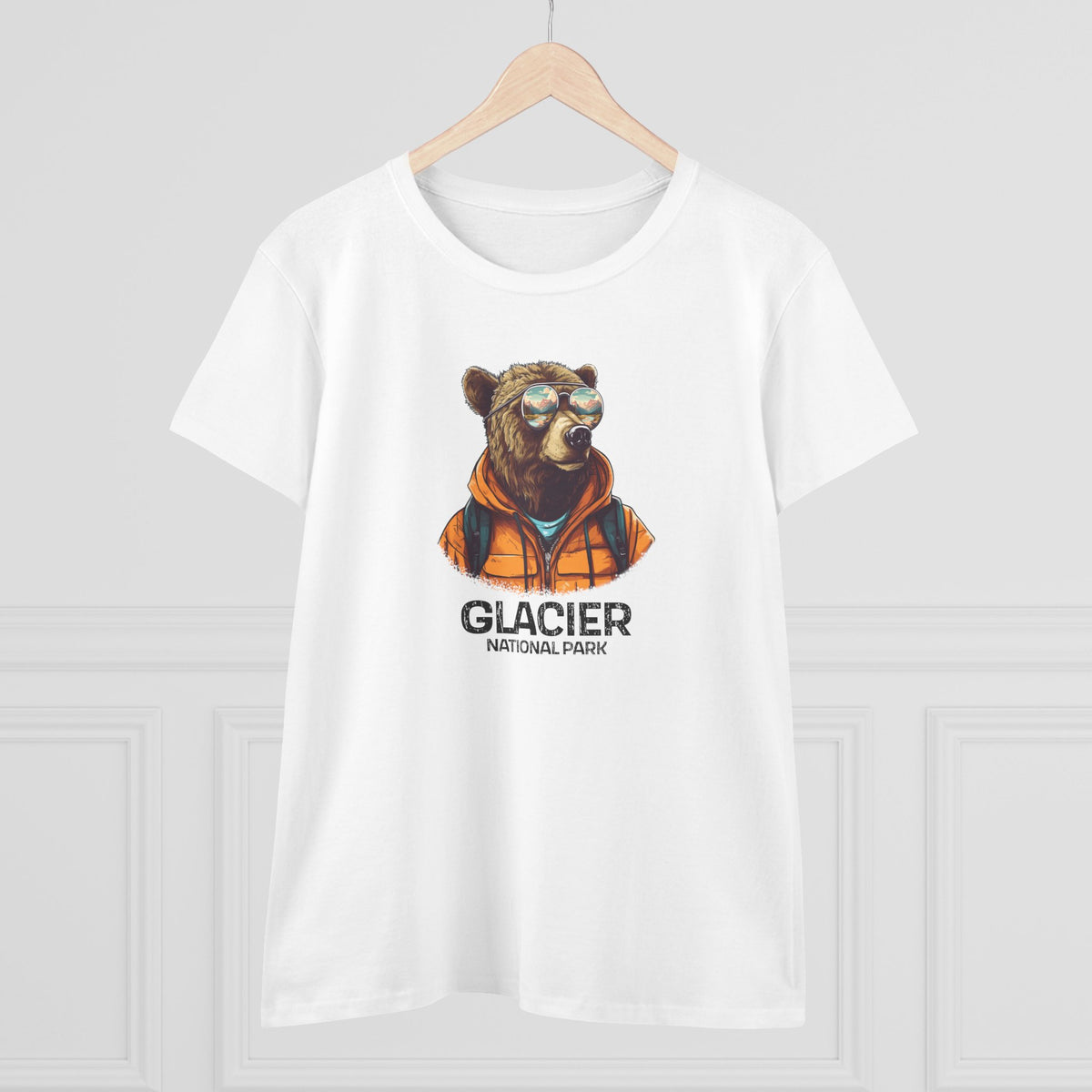 Glacier National Park Women's T-Shirt - Cool Grizzly Bear