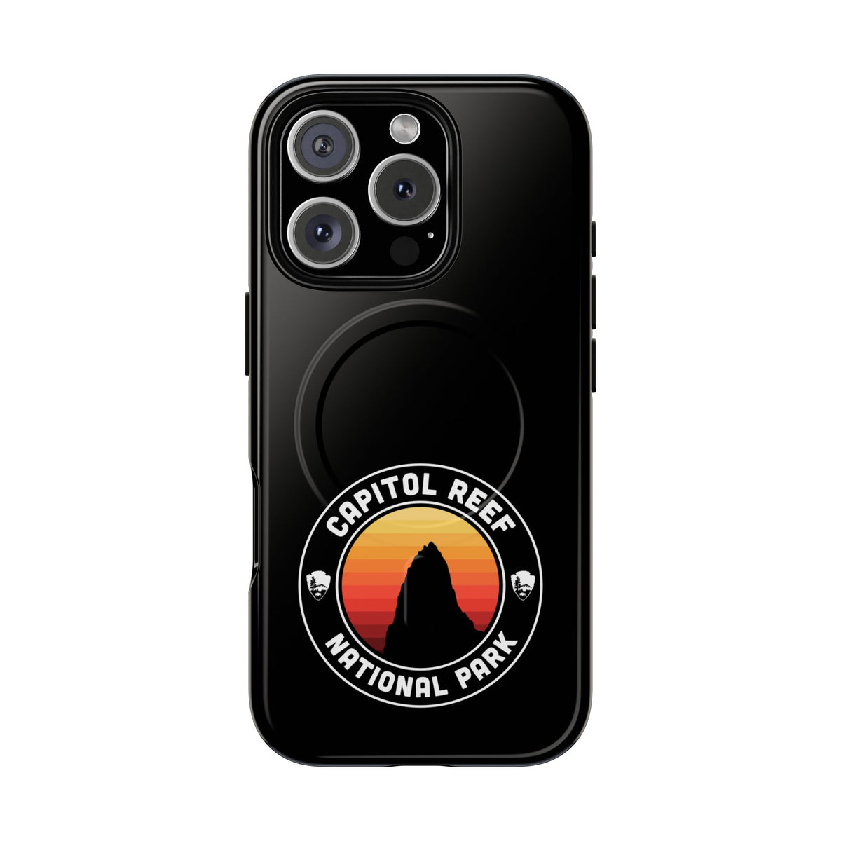 Capitol Reef National Park iPhone Case with MagSafe - Round Emblem Design