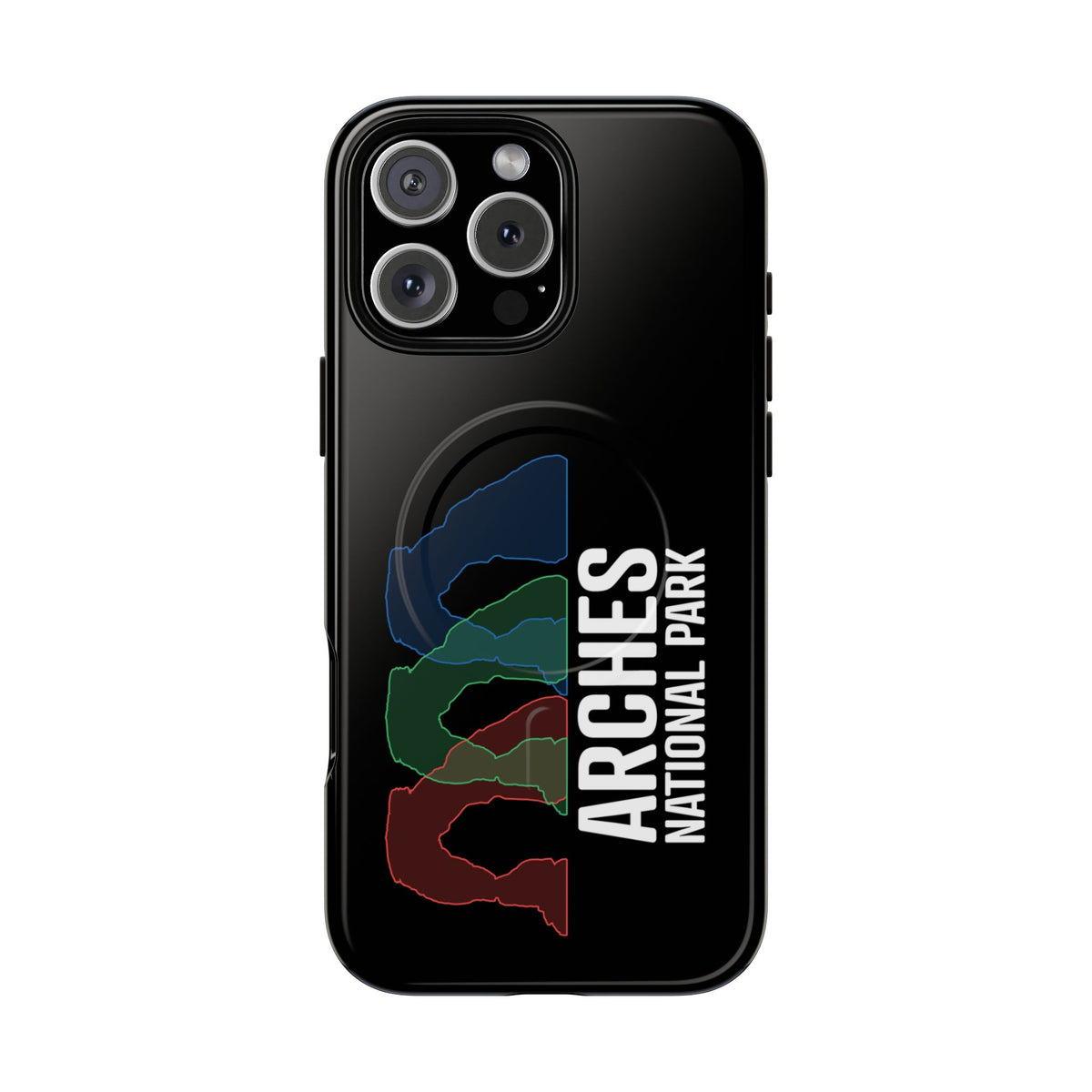 Arches National Park iPhone Case with MagSafe - Delicate Arch Histogram Design