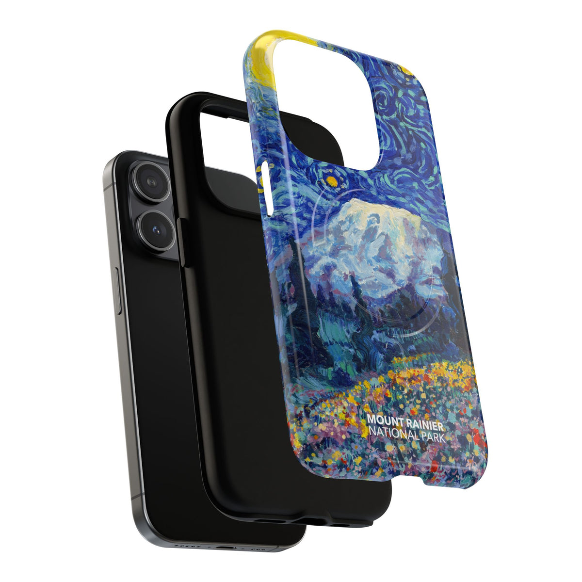 Mount Rainier National Park iPhone Case with MagSafe - Starry Night