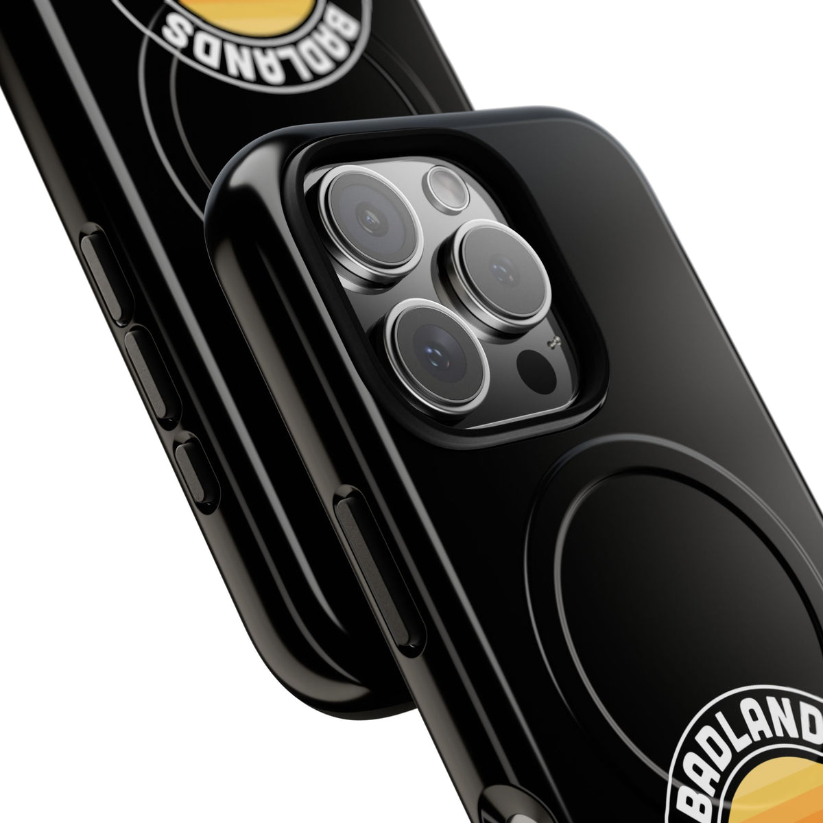 Badlands National Park iPhone Case with MagSafe - Round Emblem Design