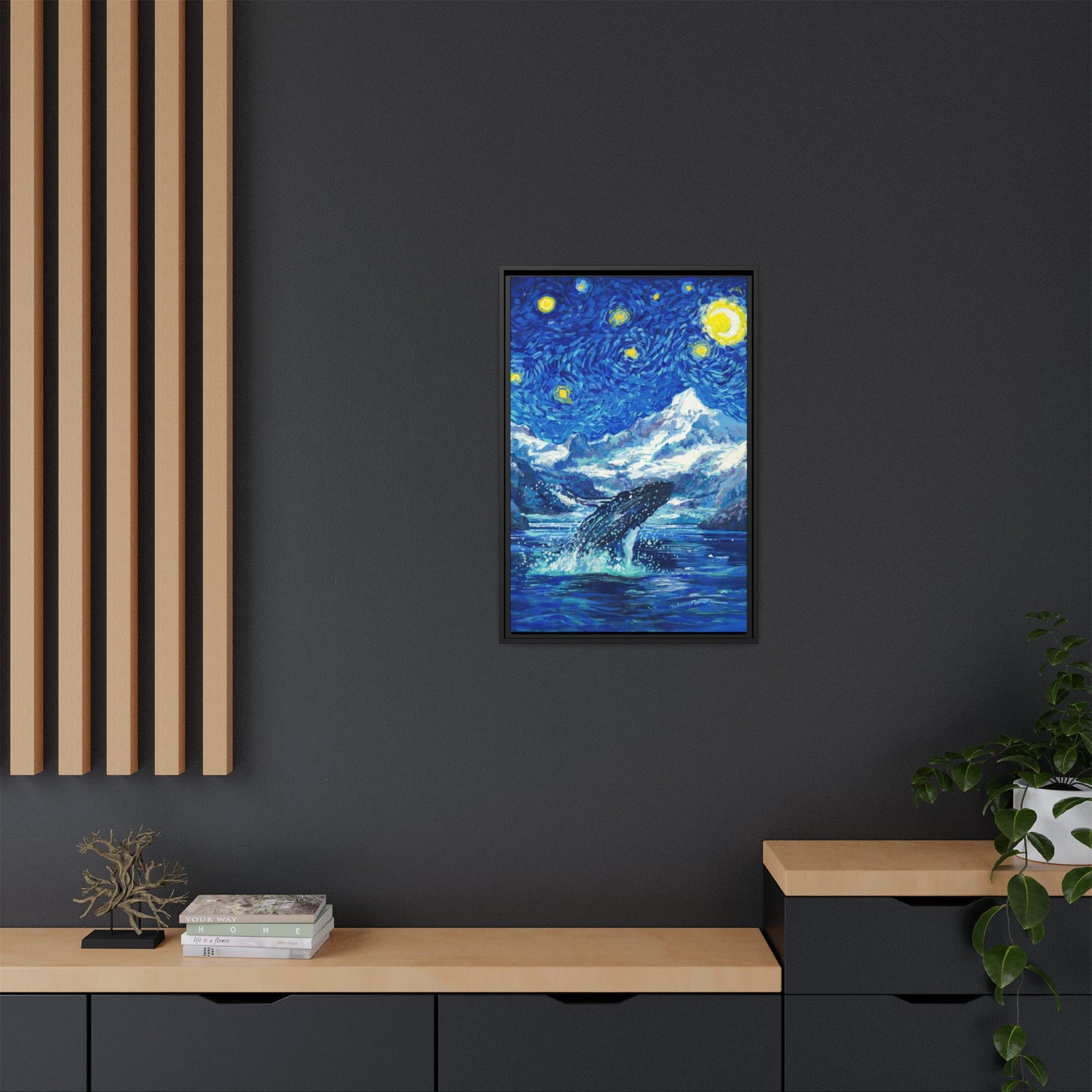 Glacier Bay National Park Framed Canvas - The Starry Night
