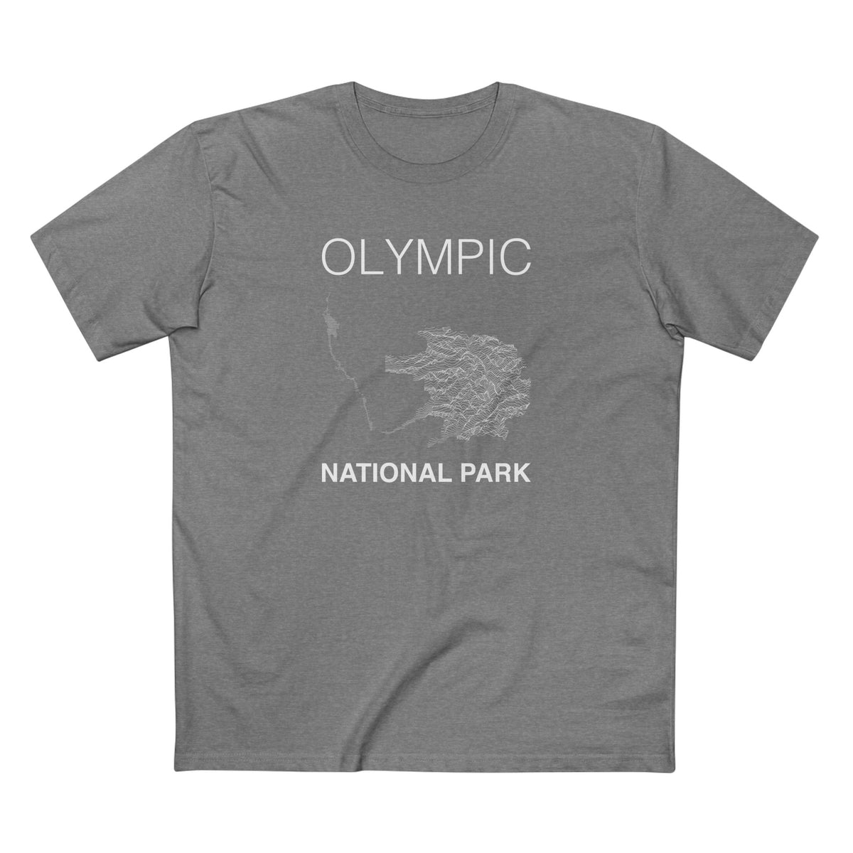 Olympic National Park T-Shirt Lines in Athletic Heather