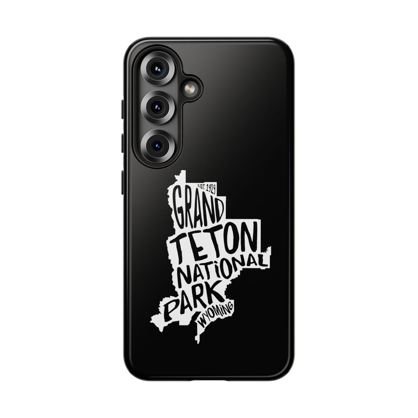 Grand Teton National Park Phone Case - Map Design