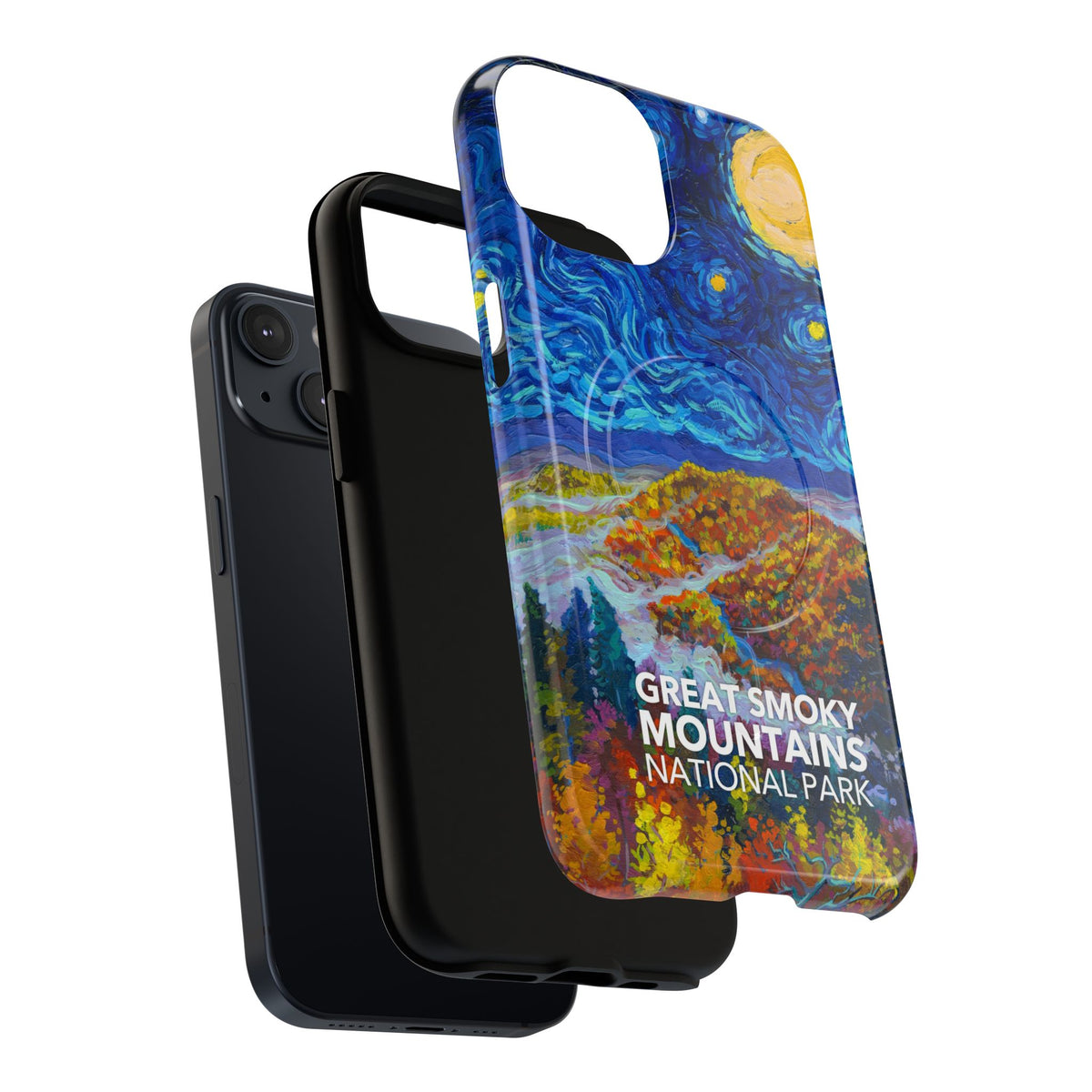 Great Smoky Mountains National Park iPhone Case with MagSafe - Starry Night