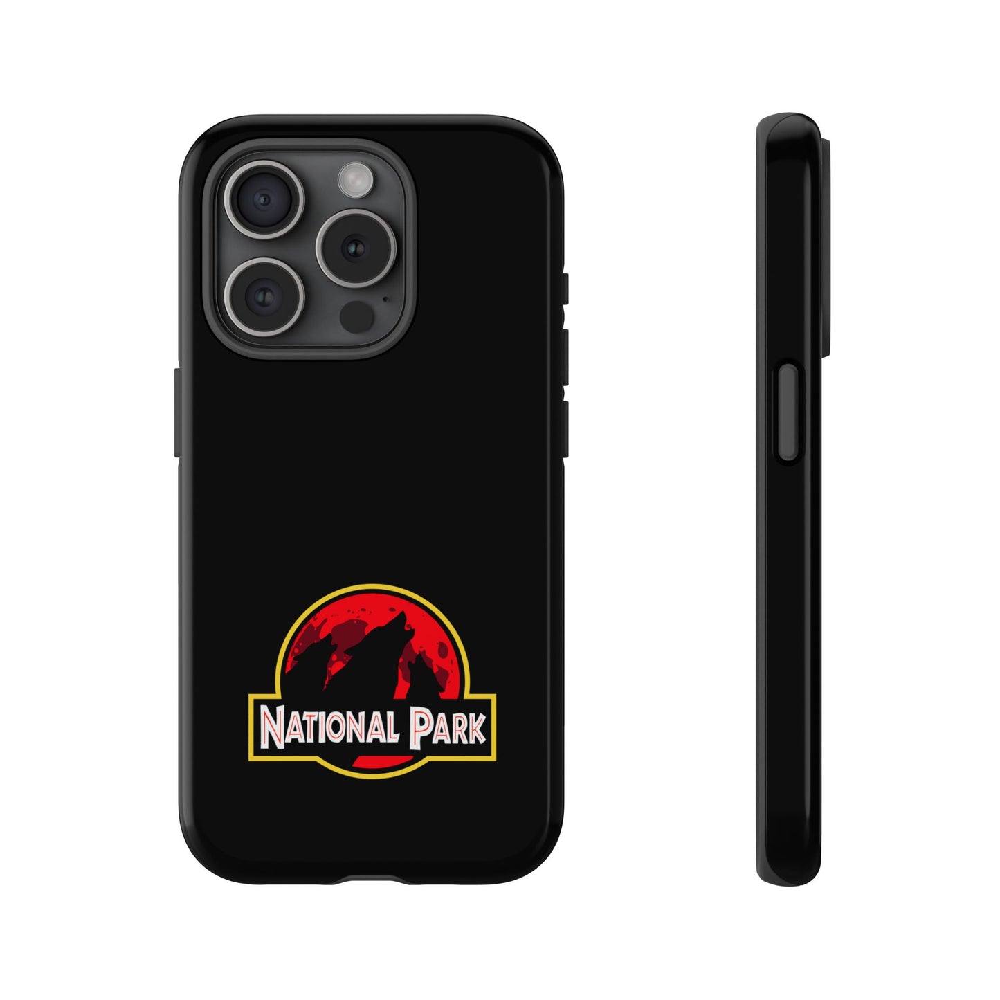 3 Wolf National Park iPhone Case - Parody Logo