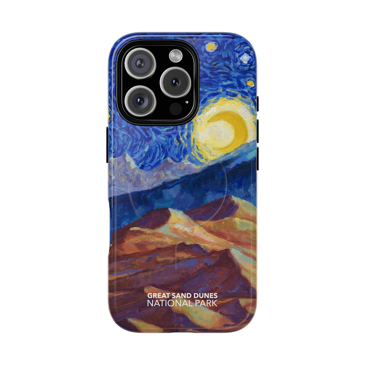 Great Sand Dunes National Park iPhone Case with MagSafe - Starry Night