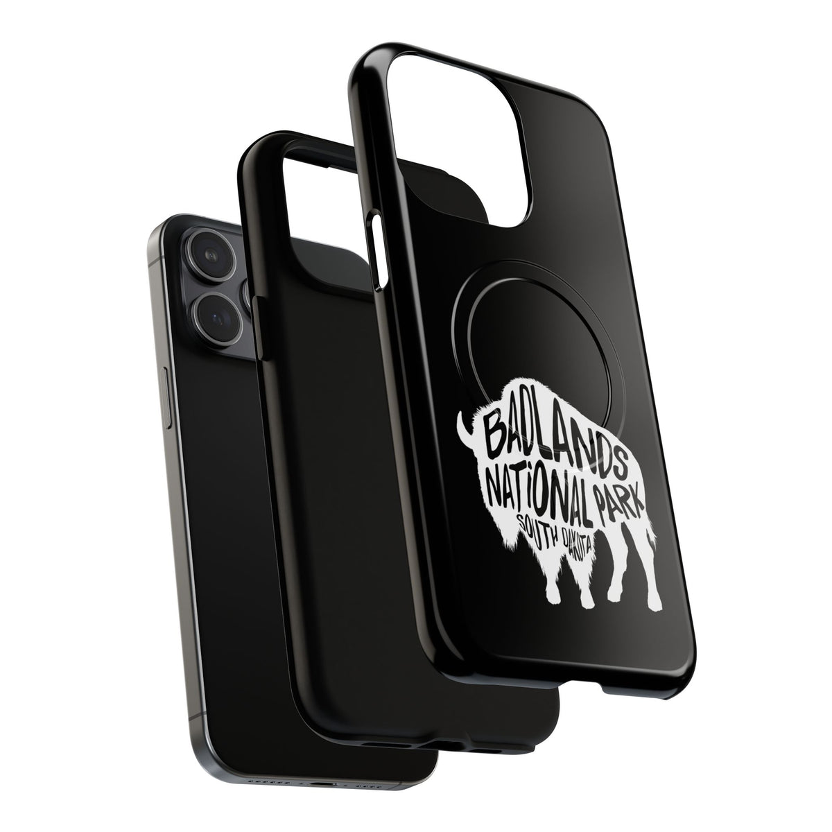 Badlands National Park iPhone Case with MagSafe - Bison Design