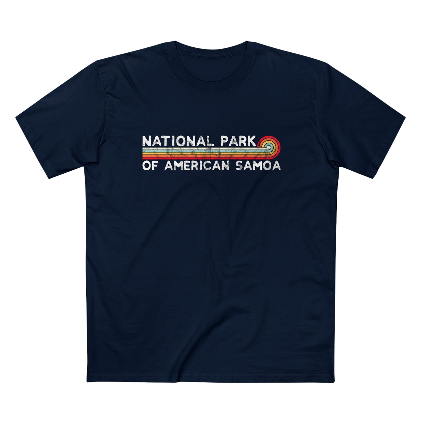National Park of American Samoa T-Shirt - Vintage Stretched Sunrise