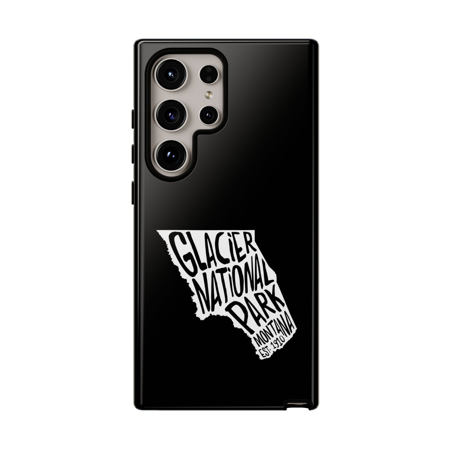 Glacier National Park Phone Case - Map Design