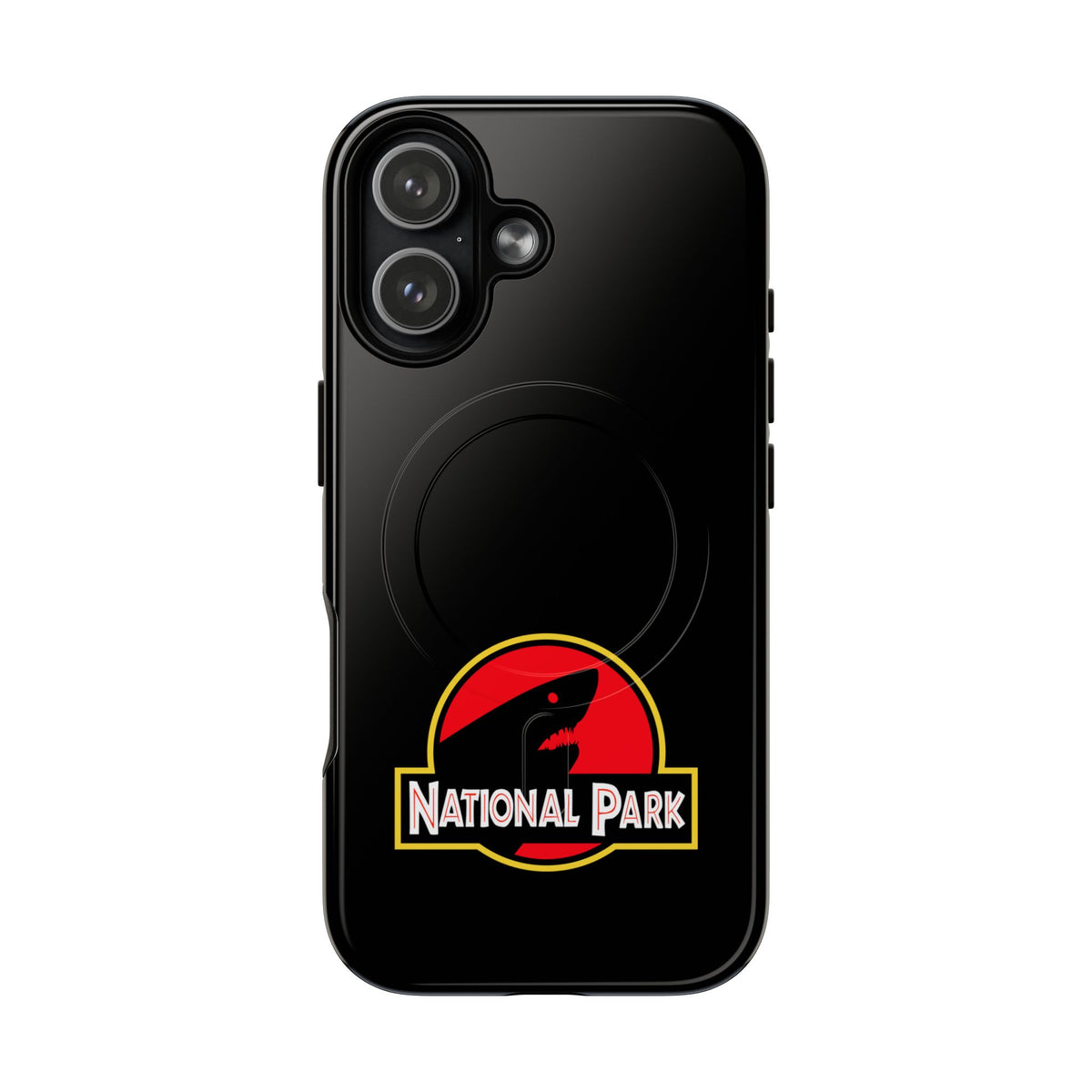 Shark National Park iPhone Case with MagSafe - Parody Logo