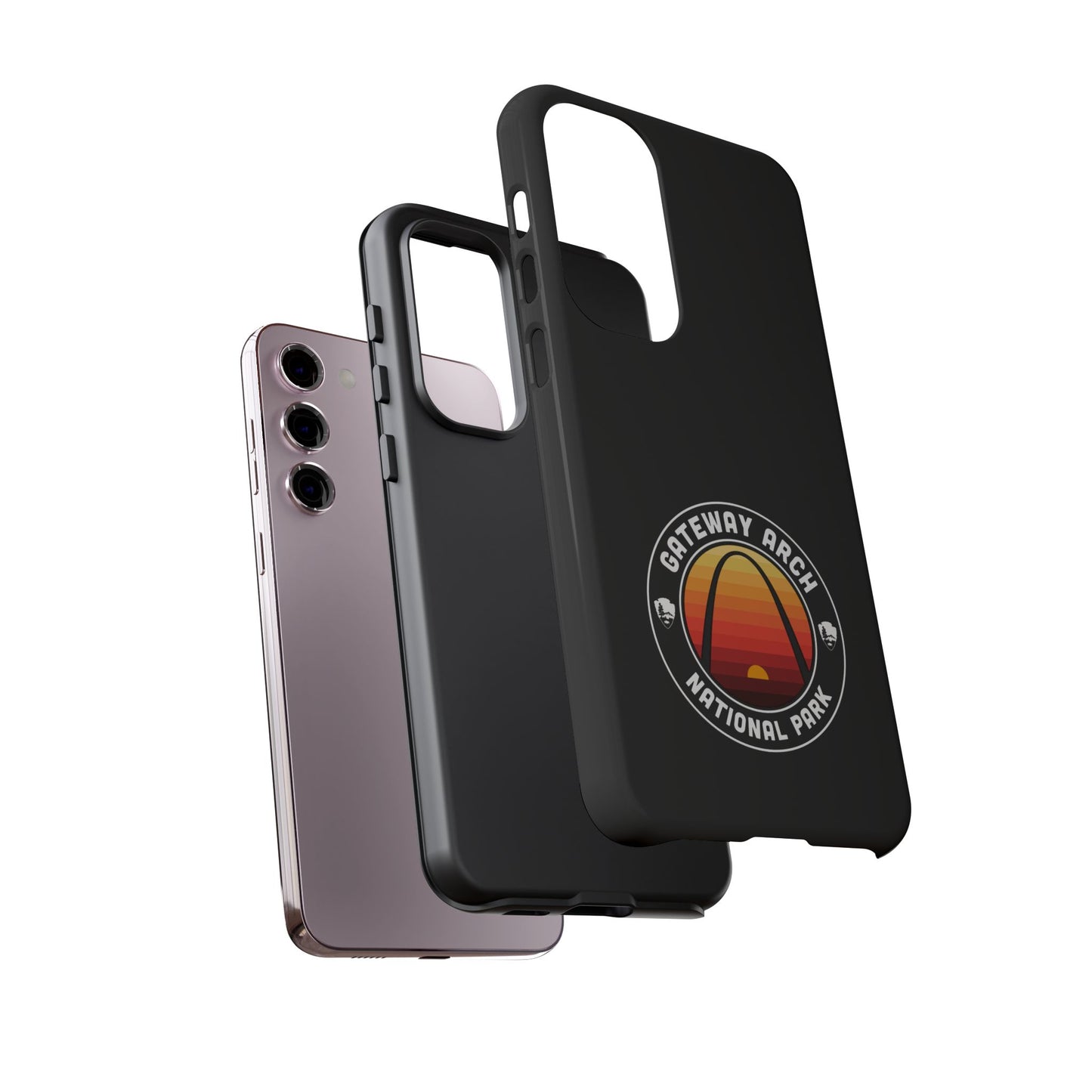 Gateway Arch National Park Phone Case - Round Emblem Design