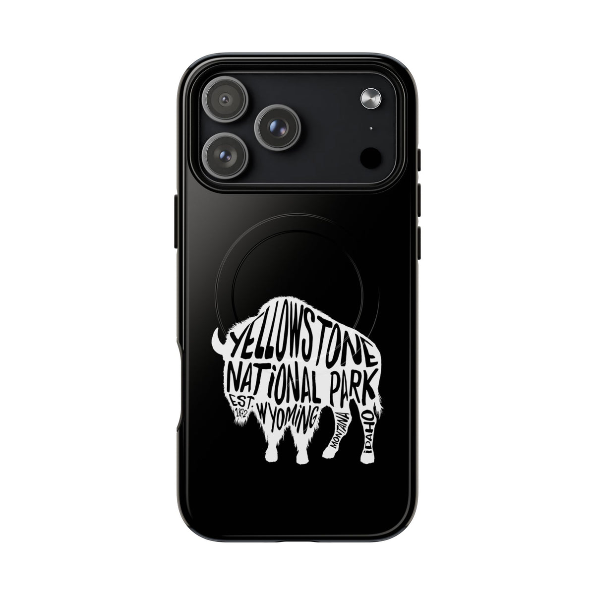 Yellowstone National Park iPhone Case with MagSafe - Bison Design
