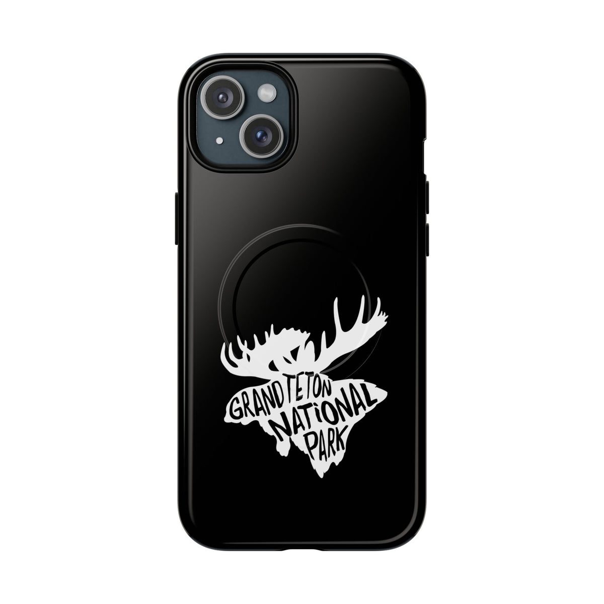 Grand Teton National Park iPhone Case with MagSafe - Moose Design