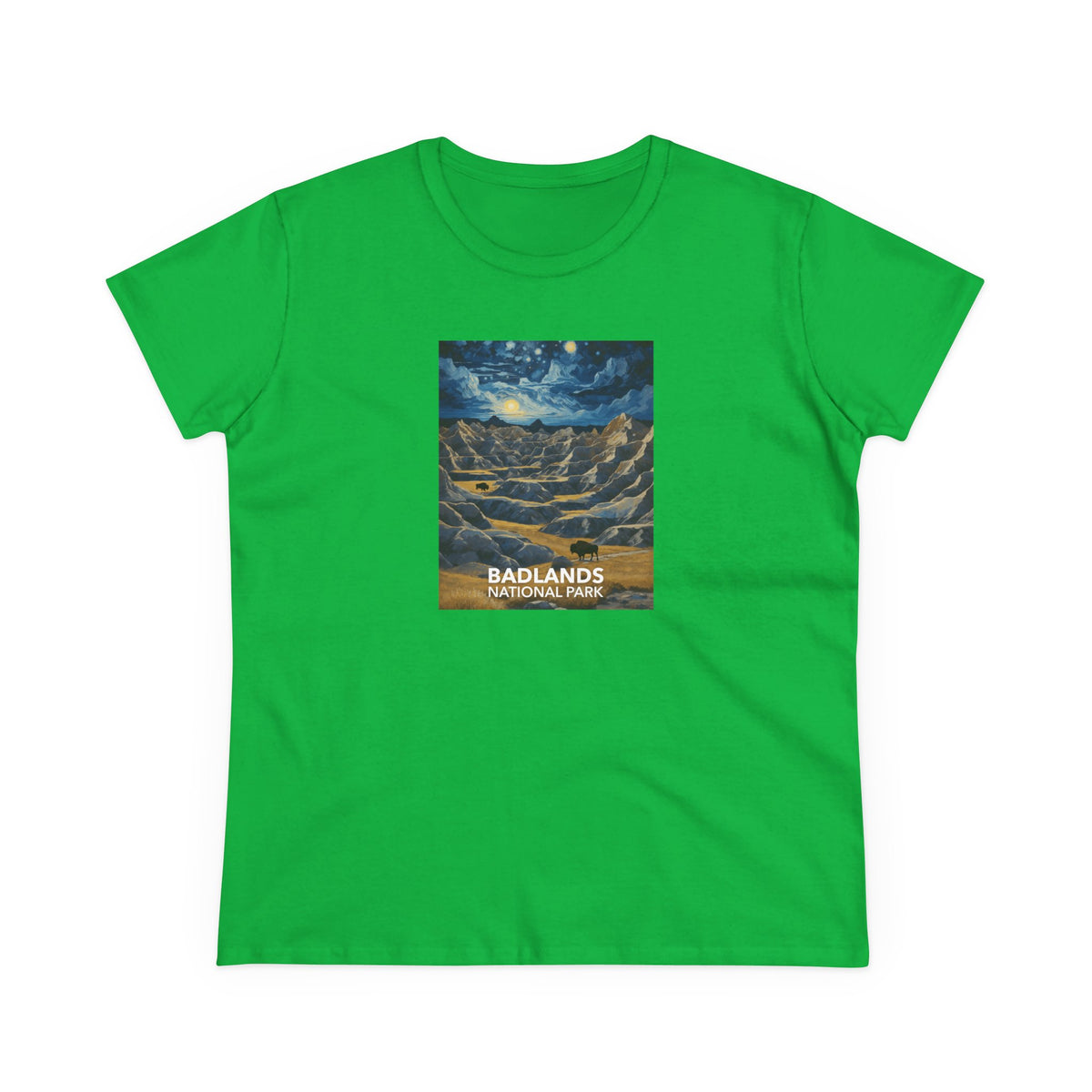 Badlands National Park Women's T-Shirt - Starry Night