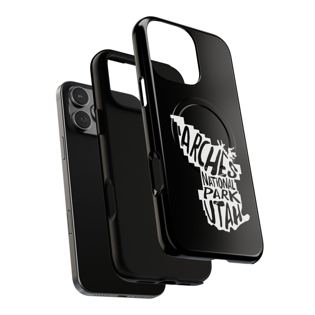 Arches National Park iPhone Case with MagSafe - Map Design