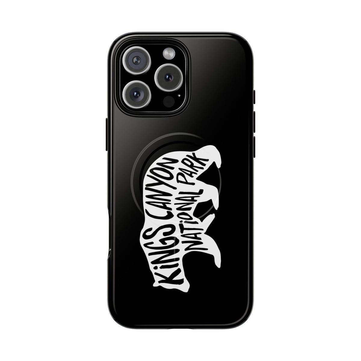 Kings Canyon National Park iPhone Case with MagSafe - Black Bear Design