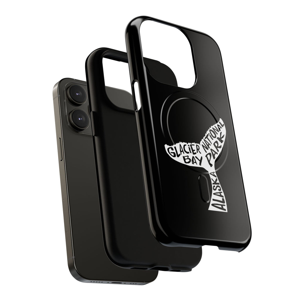 Glacier Bay National Park iPhone Case with MagSafe - Humpback Whale Tail Design