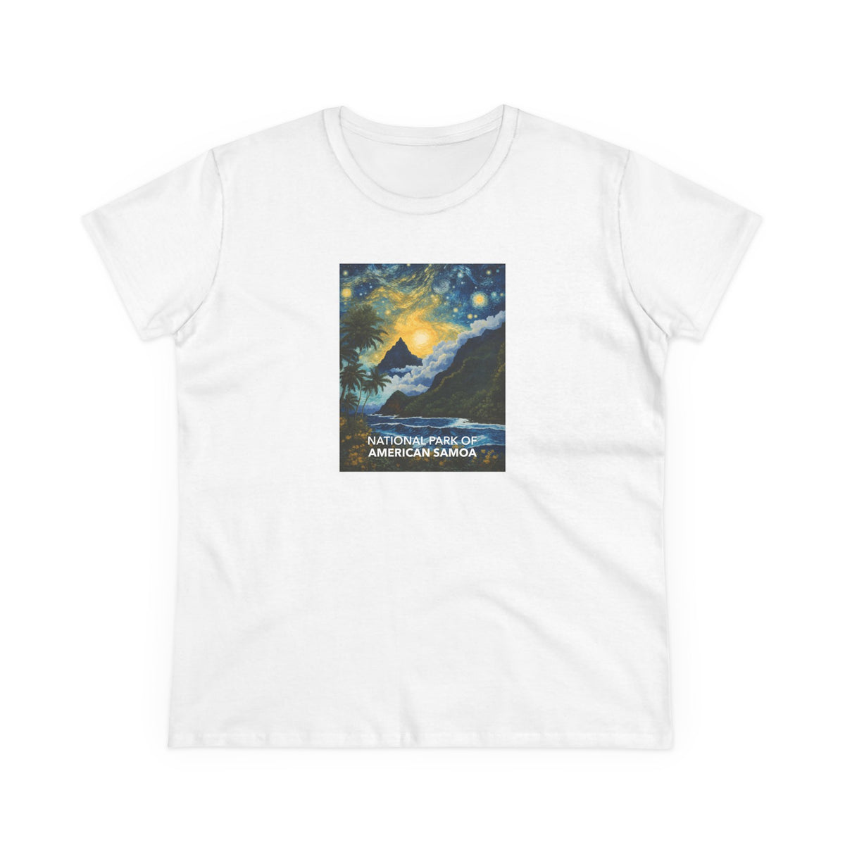 National Park of American Samoa Women's T-Shirt - Starry Night