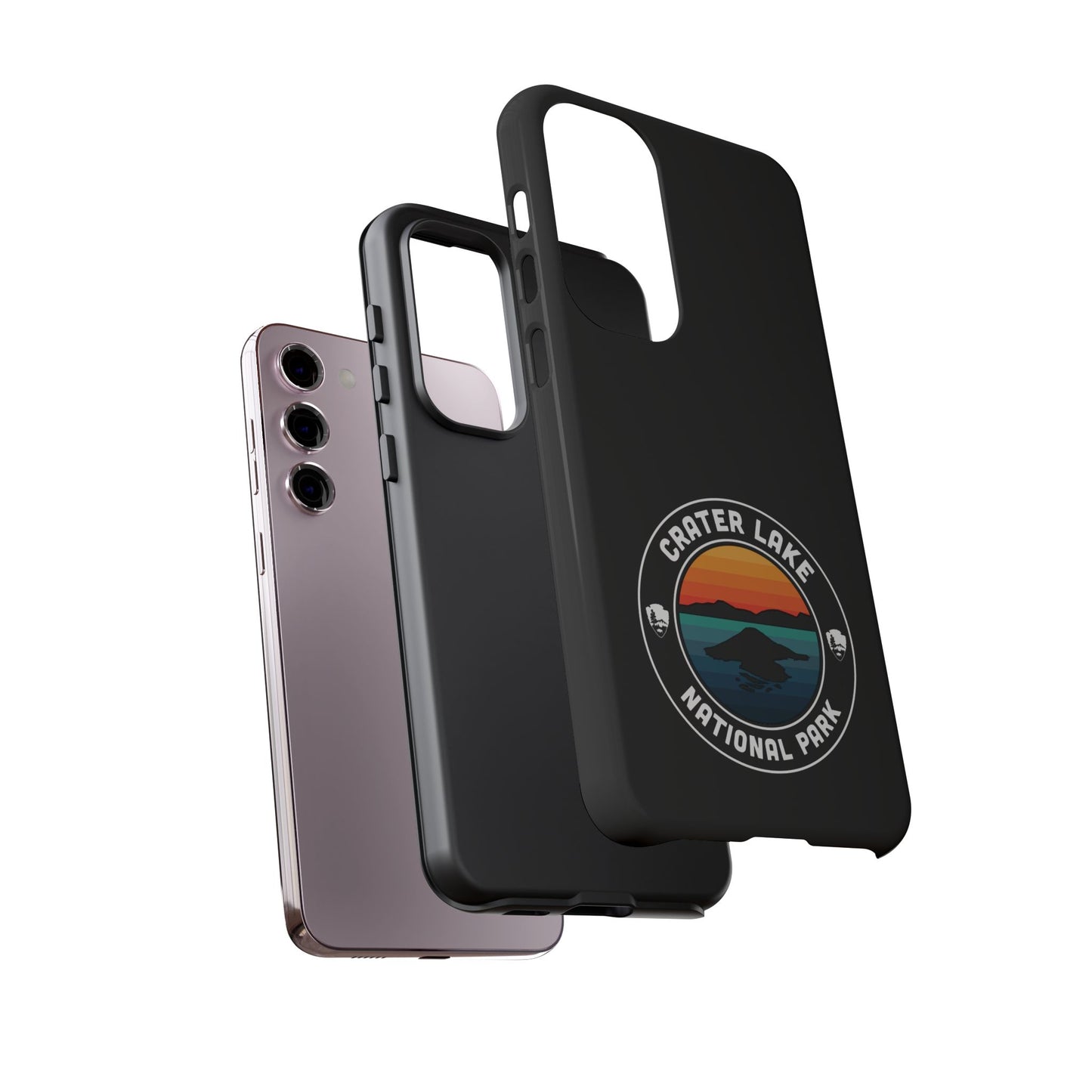 Crater Lake National Park Phone Case - Round Emblem Design