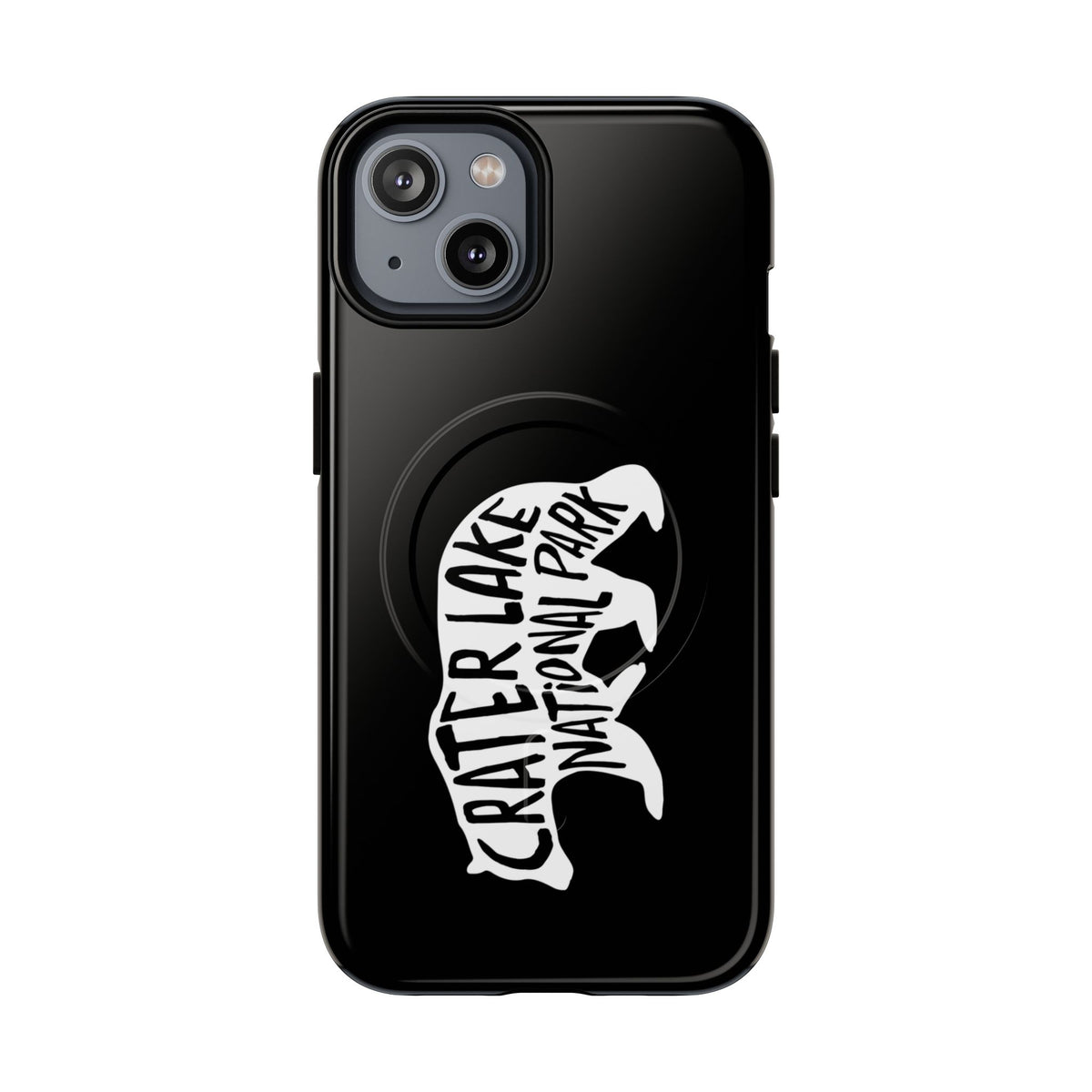 Crater Lake National Park iPhone Case with MagSafe - Black Bear Design