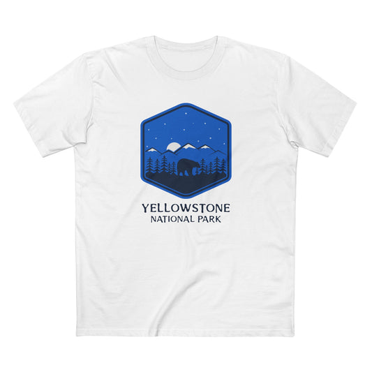 Yellowstone National Park T-Shirt - Bear Graphic in White