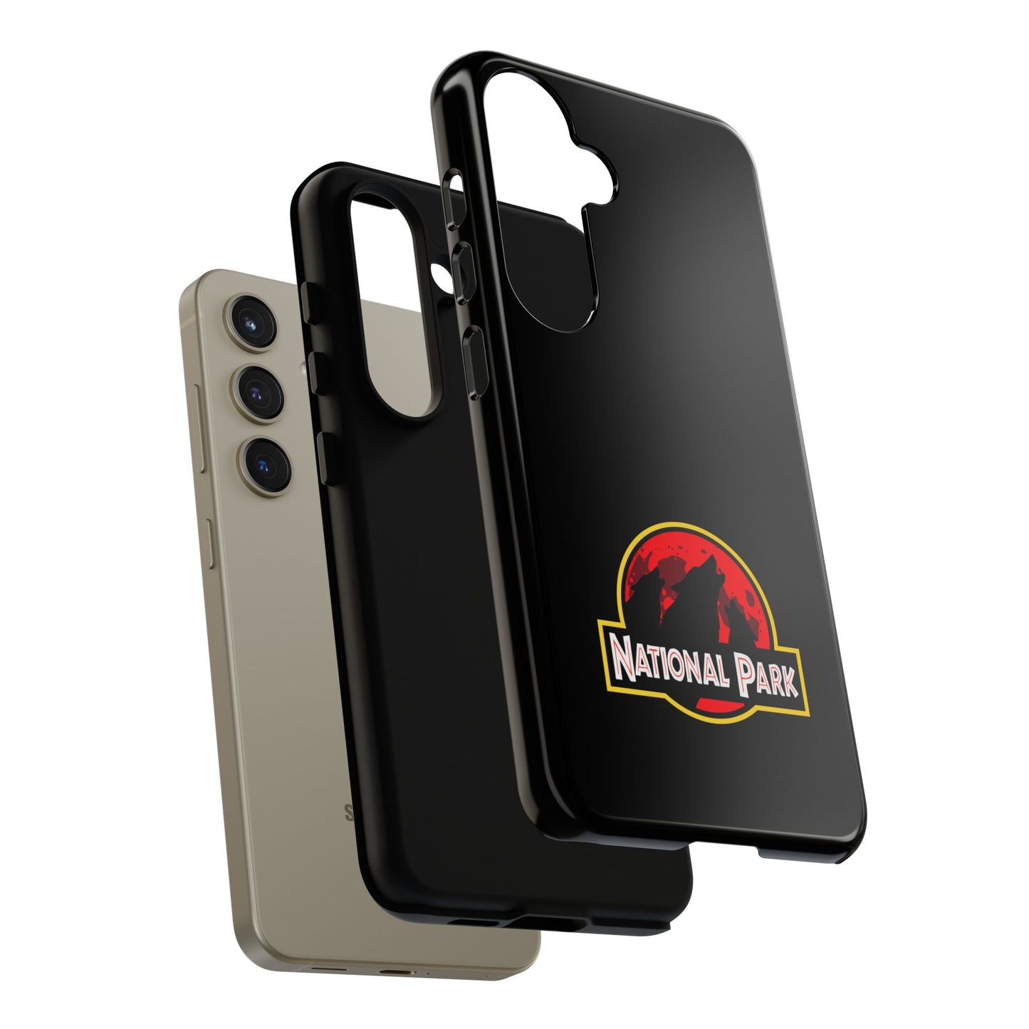 3 Wolf National Park iPhone Case - Parody Logo