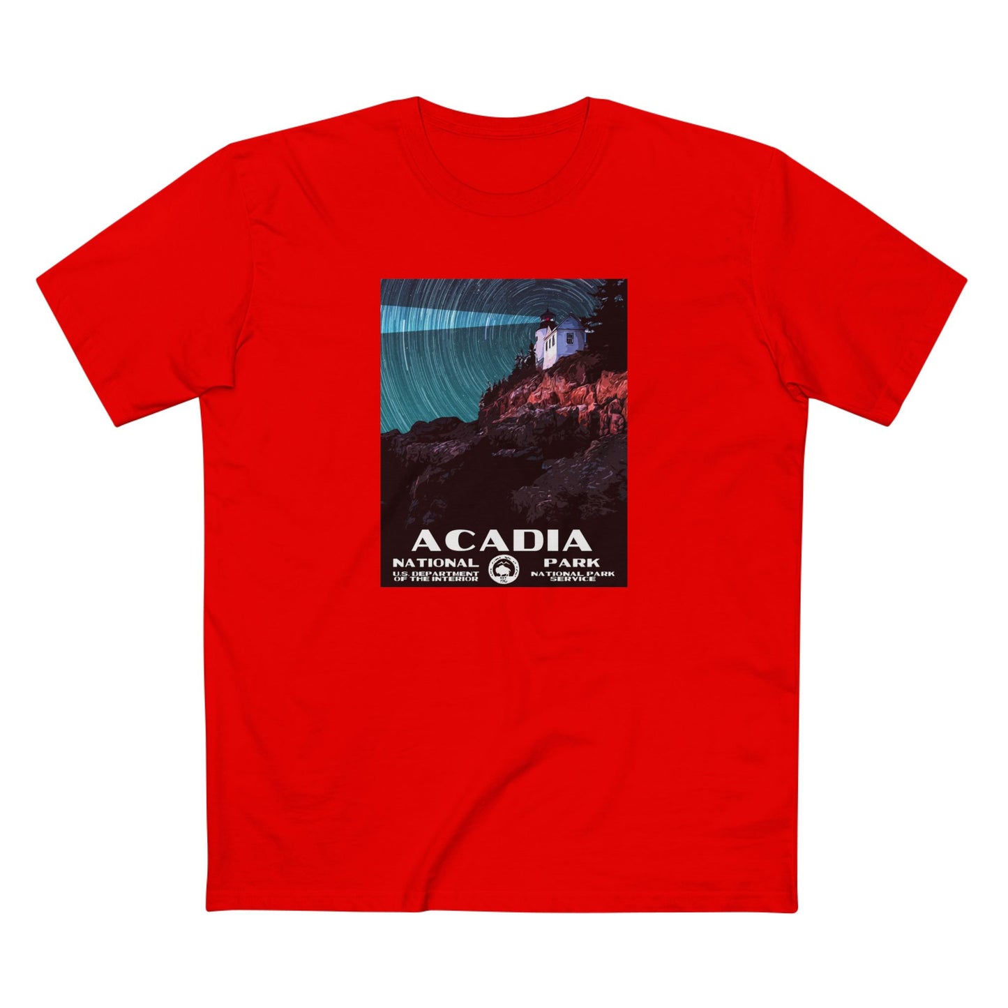 Acadia National Park T-Shirt in Red