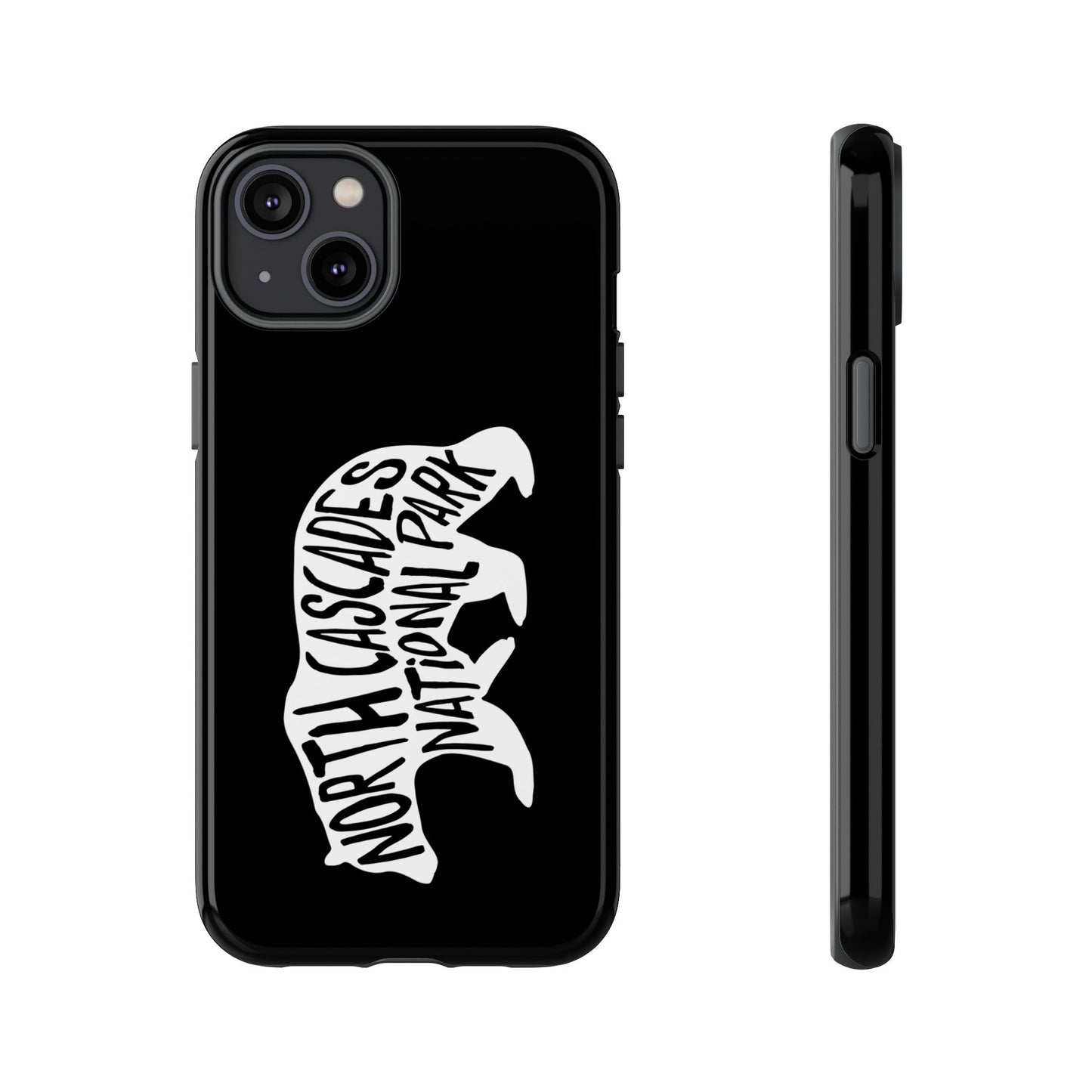 North Cascades National Park Phone Case - Black Bear Design