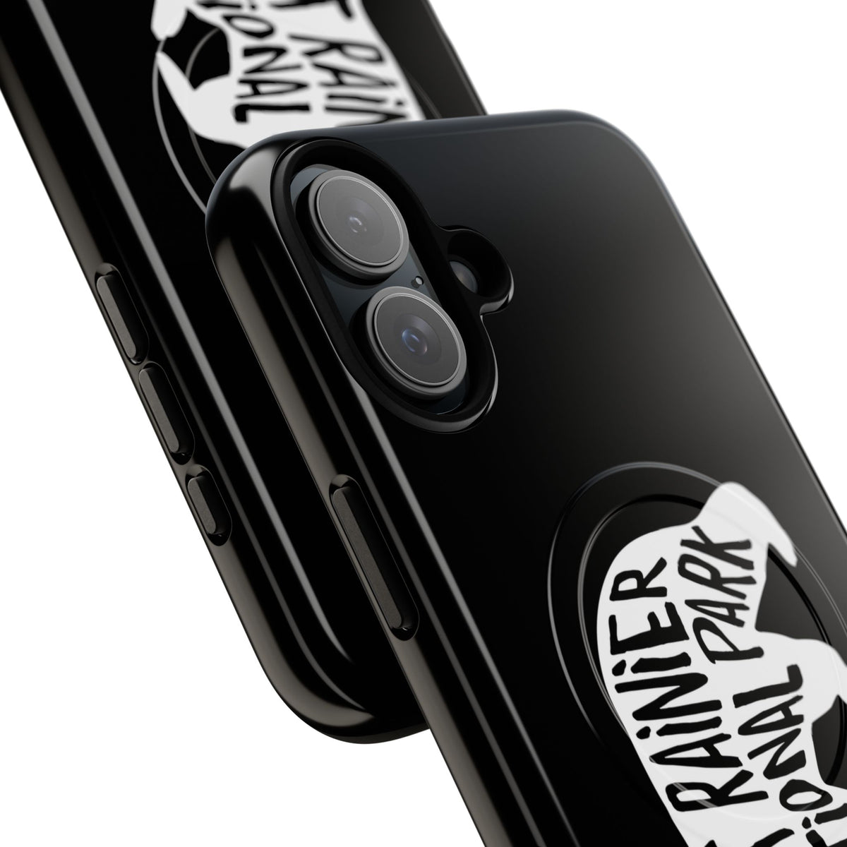 Mount Rainier National Park iPhone Case with MagSafe - Black Bear Design
