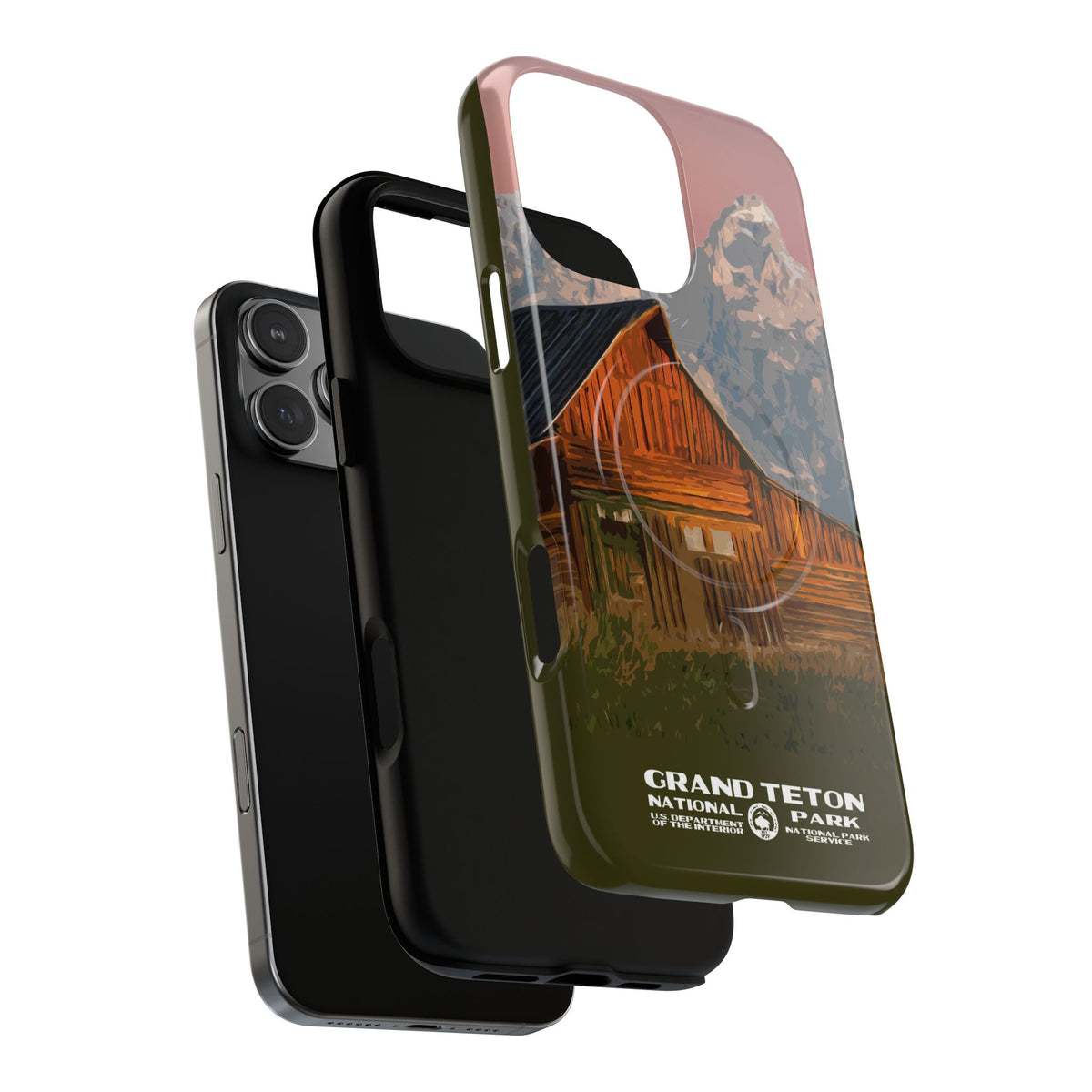 Grand Teton National Park iPhone Case with MagSafe - Moulton Barn