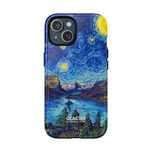 Glacier National Park iPhone Case with MagSafe - Starry Night