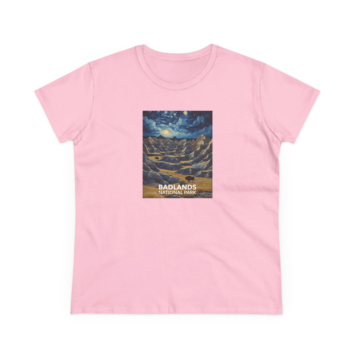Badlands National Park Women's T-Shirt - Starry Night