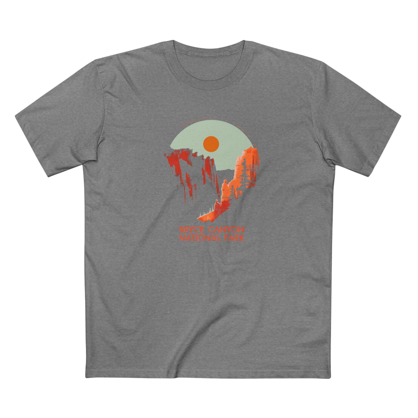 Bryce Canyon National Park T-Shirt - Sunset Hoodoos in Athletic Heather