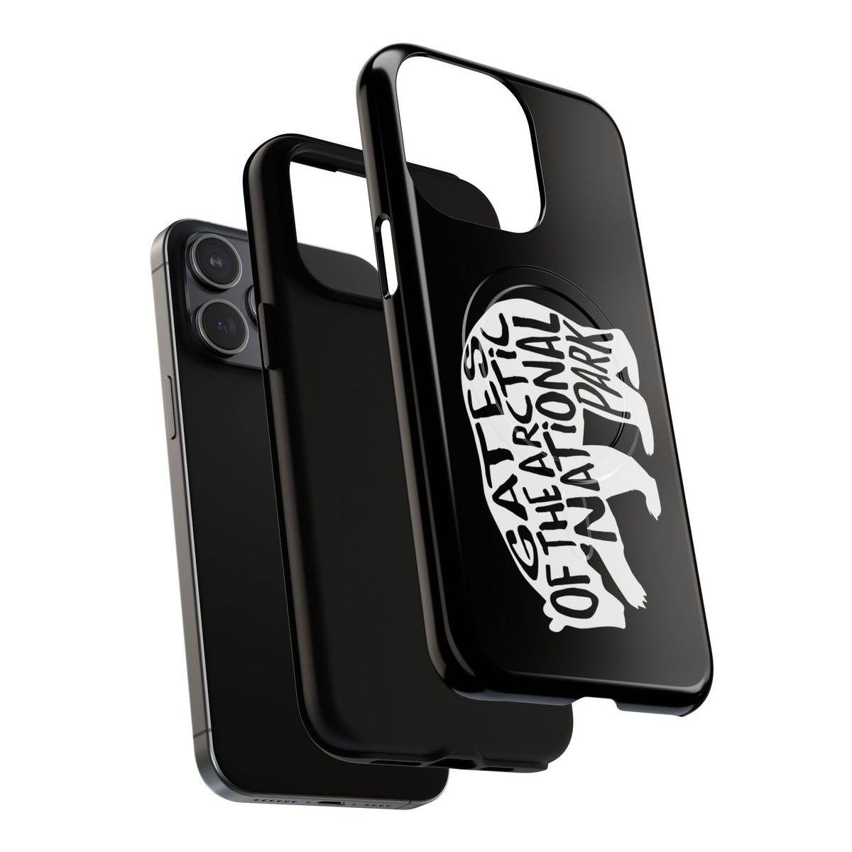Gates of the Arctic National Park iPhone Case with MagSafe - Grizzly Bear Design