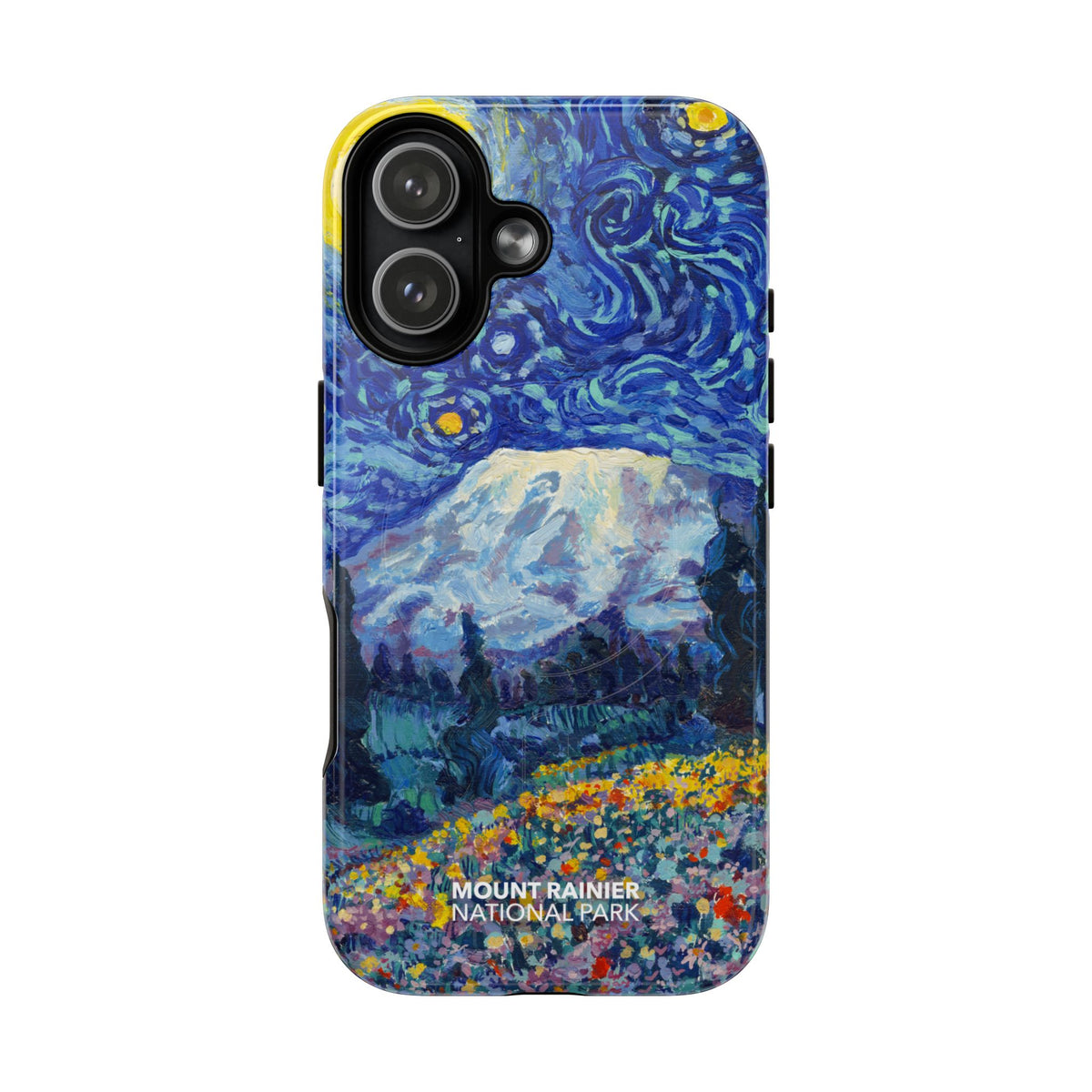 Mount Rainier National Park iPhone Case with MagSafe - Starry Night
