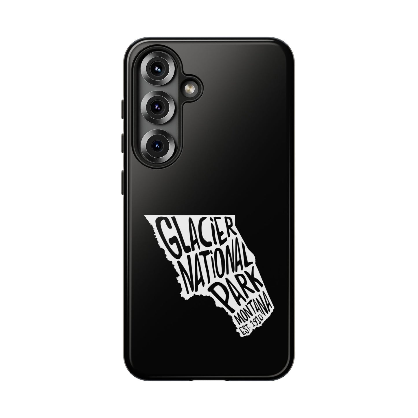 Glacier National Park Phone Case - Map Design