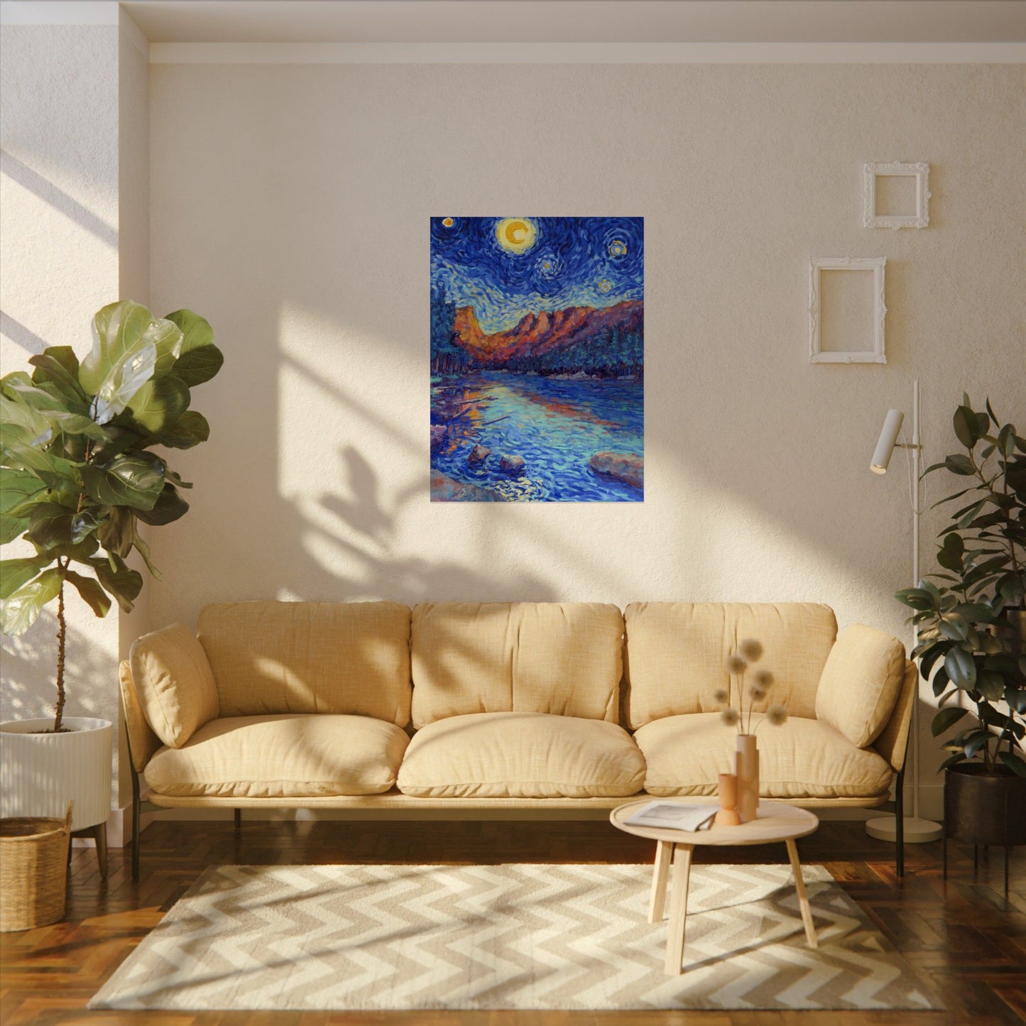 Rocky Mountain National Park Starry Night Poster - Premium Textured Paper