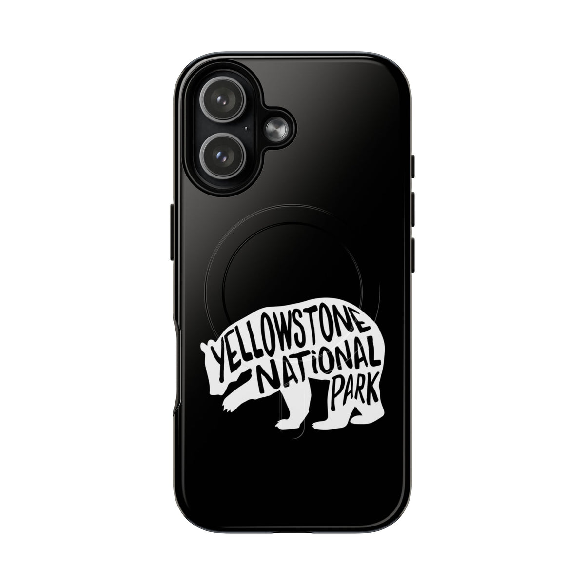 Yellowstone National Park iPhone Case with MagSafe - Grizzly Bear Design