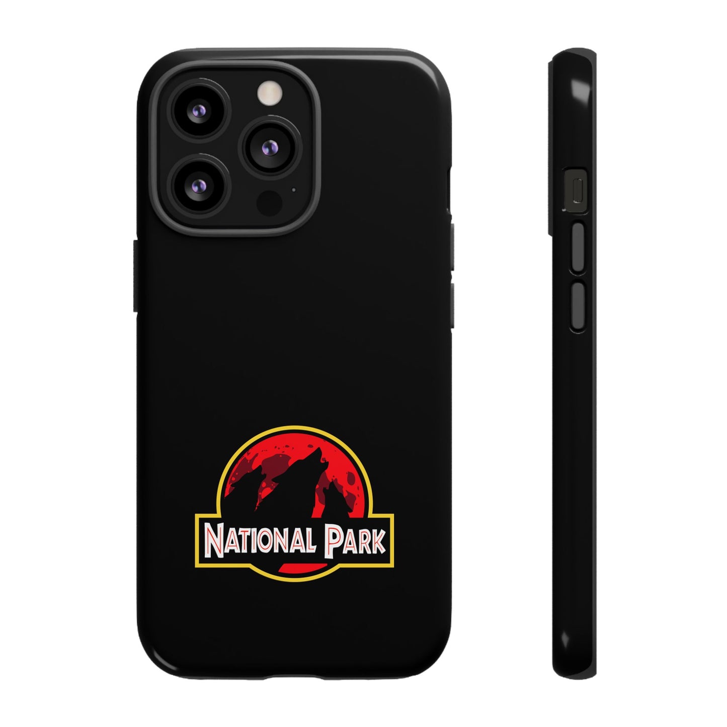 3 Wolf National Park iPhone Case - Parody Logo