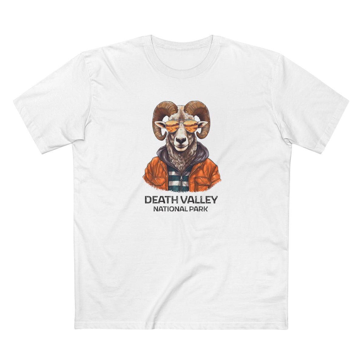 Death Valley National Park T-Shirt - Bighorn Sheep in White