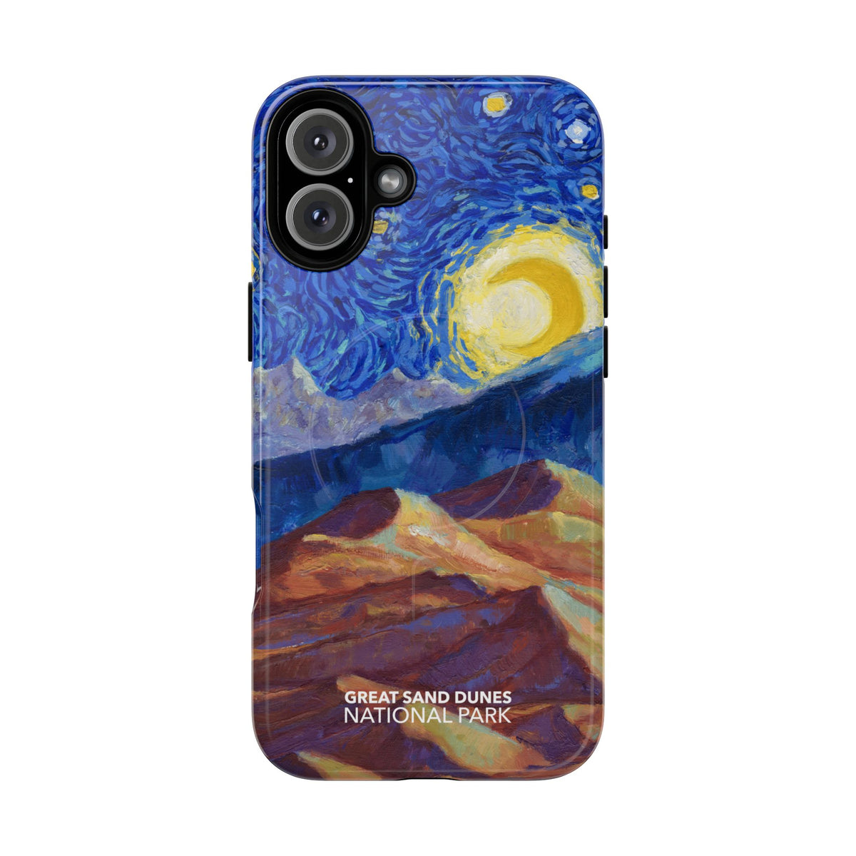 Great Sand Dunes National Park iPhone Case with MagSafe - Starry Night