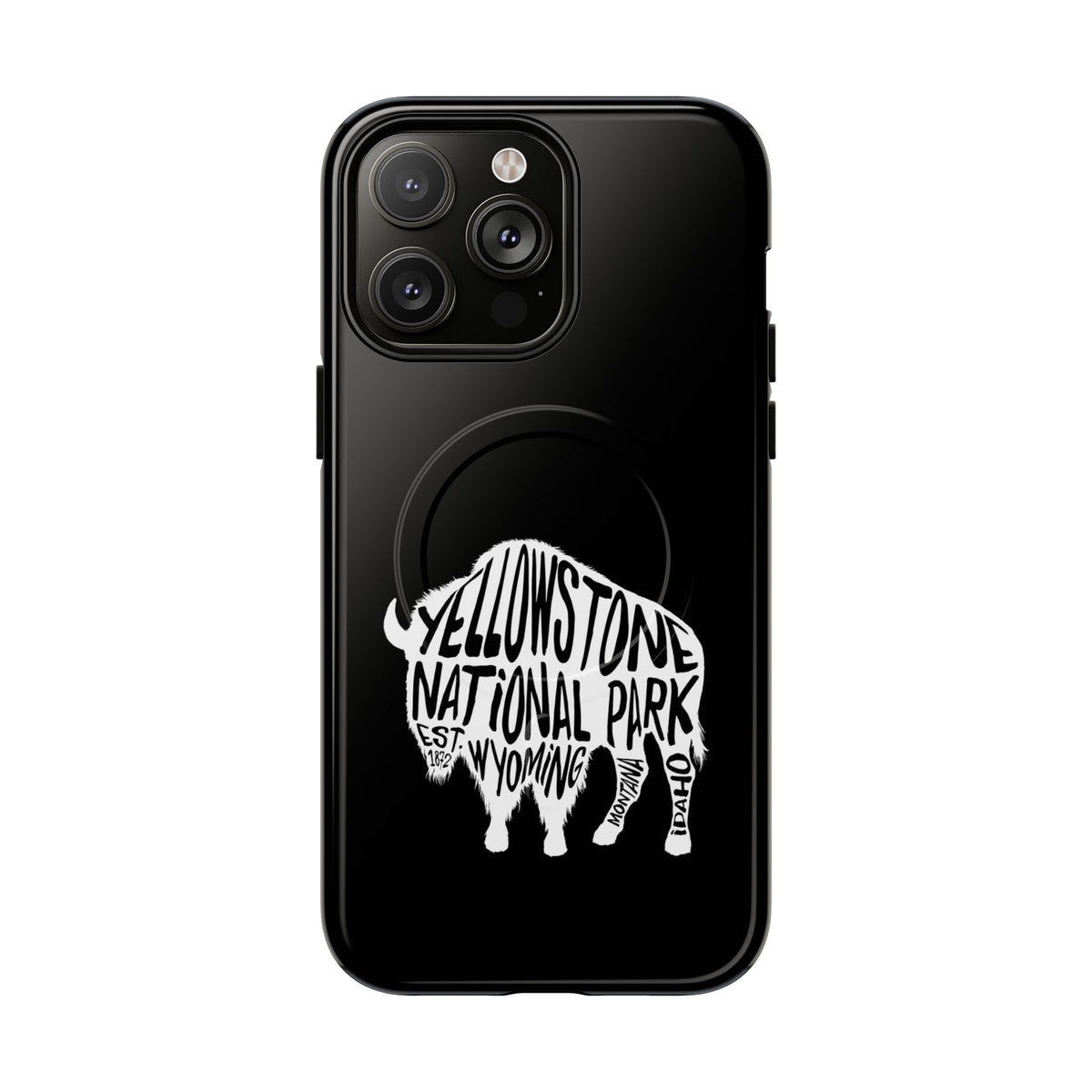 Yellowstone National Park iPhone Case with MagSafe - Bison Design